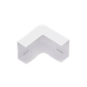 Esquinero exterior color blanco de PVC auto extinguible  para canaletas TMK1735, TMK1735SD (5310-02001)