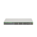 WebSmart Switch, 24 puertos PoE+ 10/100 Mbps + 2 puertos 10/100/1000 Mbps + 2 SFP Gigabit Combo, 193 W