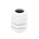 Conector Plástico Blanco Tipo Glándula para Rosca NPT 3/4"