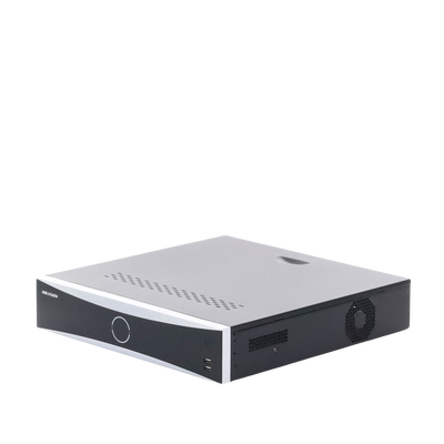 NVR 12 Megapixel (4K) / 32 Canales IP / Reconocimiento Facial / AcuSense (Evita Falsas Alarmas) / 8 Bahías de Disco Duro /  2 HDMI en 4K / Alarmas I/O