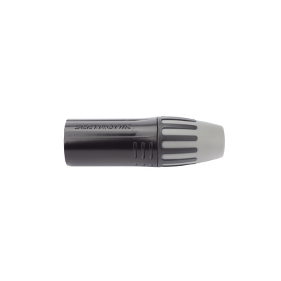 XLR conector de cable macho, carcasa enchapada en negro, contactos enchapados en plata