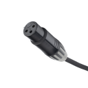 Cable XLR | 3 polos | Conector Hembra-Macho | Serie M | Carcasa Negra | Contactos Dorados | Ideal para Microfonía | Longitud 10m