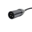 Cable XLR | 3 polos | Conector Hembra-Macho | Serie M | Carcasa Negra | Contactos Dorados | Ideal para Microfonía | Longitud 10m
