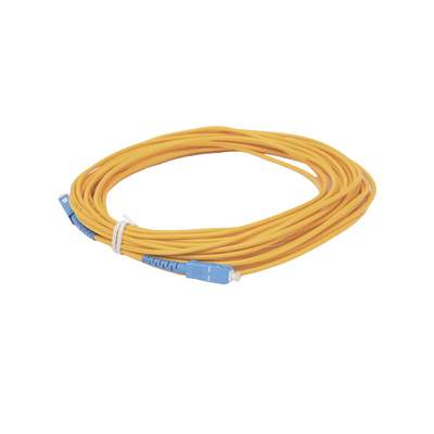 Jumper de Fibra Óptica Simplex, Monomodo, con Conectores SC/UPC-SC/UPC, de 10 Metros