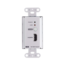 Transmisor HDMI | 4K a 40 metros | HDBaseT-Lite con placa de pared estadounidense/PoH