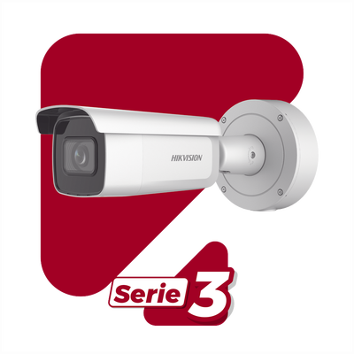 Bala IP 4 Megapixel / Lente Mot. 7 a 35 mm / 80 mts IR EXIR / Exterior IP67 / IK10 / WDR 120 dB / PoE + / MicroSD / 4 Analíticos: AcuSense, Deteccion Facial, Conteo de Personas por Cruce y Zona