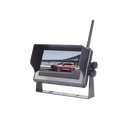 Sistema Profesional Inalámbrico de Cámara de Reversa Infrarroja y Monitor Touch de 7" para Vehículos de Trabajo y Montacargas