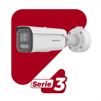 Bala IP 4 Megapixel / Lente Mot. 2.7 a 13.5 mm / Dual Light (60 mts IR + 60 mts Luz Blanca ) / Darkfighter S / Exterior IP67  / IK10 / WDR 130 dB / 4 Analíticos: AcuSense, Deteccion Facial, Conteo de Personas por Cruce y Zona