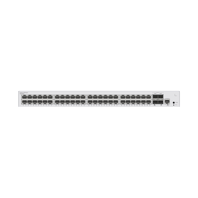 Switch de Acceso Gigabit Administrable  Capa 2 / 48 puertos 10/100/1000 Mbps / 4 Puertos 10GE SFP+ Uplink / ERPS / IMGP Snooping / DHCP Snooping / Administración Nube Gratis