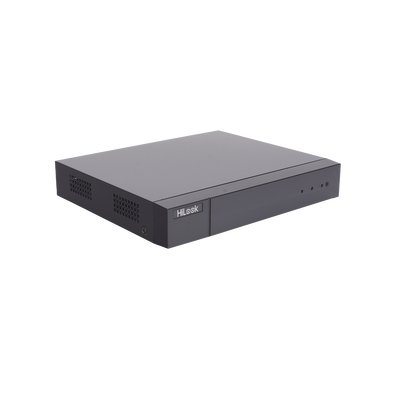 DVR 16 Canales TurboHD + 2 Canales IP / 2 Megapíxel (1080p) Lite / Acusense Lite (Evita falsas alarmas) / Audio por Coaxitron / 1 Bahía de Disco Duro / H.265+ / Salida de Video en Full HD