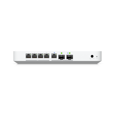 UCG Fiber Cloud Gateway de 10G de Escritorio con Switch Integrado de 4 Puertos 2.5 GbE y 1 Puerto 10G SFP+, Compatibilidad Total con Full Stack UniFi