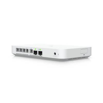 UCG Fiber Cloud Gateway de 10G de Escritorio con Switch Integrado de 4 Puertos 2.5 GbE y 1 Puerto 10G SFP+, Compatibilidad Total con Full Stack UniFi