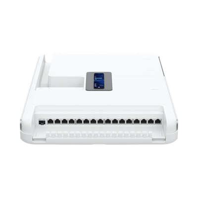Dream Wall Cloud Gateway 10G Diseñado para Montaje en Pared con WiFi 6 Integrado, Switch PoE de Alta Potencia y Compatibilidad Total con Aplicaciones UniFi