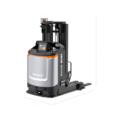 Robot Móvil de Montacargas MR-F5-1600-HI(CE) / Capacidad de Carga 1600 kg / Navegación SLAM / Velocidad Máxima 1.5 m/s / Elevación 3 mts / Wi-Fi / Auto-Carga / Protecciones de Seguridad Múltiples