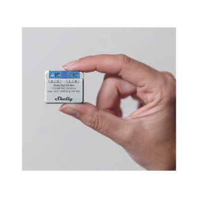 El medidor de potencia más pequeño,  inteligente con Wi-Fi, medición de consumo, 1 canal 16A,