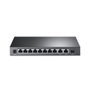 Switch PoE+ No Administrable De Escritorio 11 Puertos / 8 puertos 10/100 Mbps PoE af/at Inteligiente / Presupuesto 124 W / Hasta 250 metros