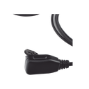 Micrófono - audífono de solapa ajustable al oído para KENWOOD TK3230/ 3000/ 3402/ 3312/ 3360/ 3170, NX240/ 340/ 220/ 320/ 420