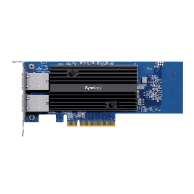 Adaptador de Red Synology E10G30-T2 | Doble Puerto 10 GbE | PCIe 3.0 x8 | Compatible con Synology | Link Aggregation.