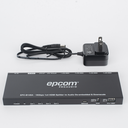 Splitter HDMI 1x4 | 1 Entrada a 4 salidas (Simultaneas) | 4K@60Hz | Extractor de Audio | Down Scaler | HDR  4:4:4 | EDID | 18Gbps