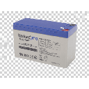 Batería de respaldo 12 V 7 Ah AGM | Certificada UL94-HB Resistencia a la flama básica | Especial para Seguridad Electrónica | Vida útil 5 años | Terminales F1  + Adaptador F2