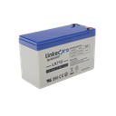 Batería de respaldo 12 V 7 Ah AGM | Certificada UL94-HB Resistencia a la flama básica | Especial para Seguridad Electrónica | Vida útil 5 años | Terminales F1  + Adaptador F2