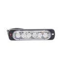 Luz Auxiliar de 6 LED, Azul, Bisel Negro, Lente Transparente