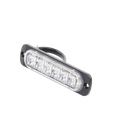 Luz Auxiliar de 6 LED, Azul, Bisel Negro, Lente Transparente