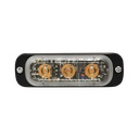 Luz Auxiliar de 3 LED, Azul, SAE, 12-24 Vcd, Lente transparente