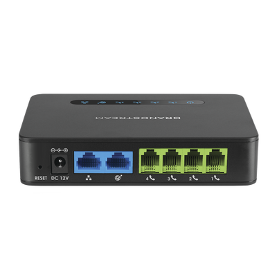 ATA de 4 puertos FXS con 2 puertos de red gigabit