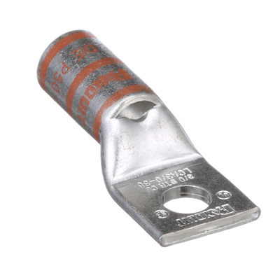 Terminal de Compresión de Cobre con Orificio 3/8 in, para Cable 3/0 AWG. 1 Pz.