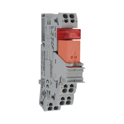 Módulo con Relé / 115V AC / 16A Permanente / 1 Inversor / LED Rojo / Push-in CAGE CLAMP® / Montaje Carril DIN / IP20