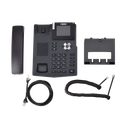 Teléfono IP empresarial para 2 lineas SIP con pantalla LCD de 2.4 Pulgadas a color y conferencia de 3 vías, PoE
