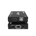 Extensor HDMI con KVM | Sobre IP | Transmisión hasta 150m | Cat5e/6 | HDCP 1.4 | 1080p | Control IR | Compatible con Switch 1G