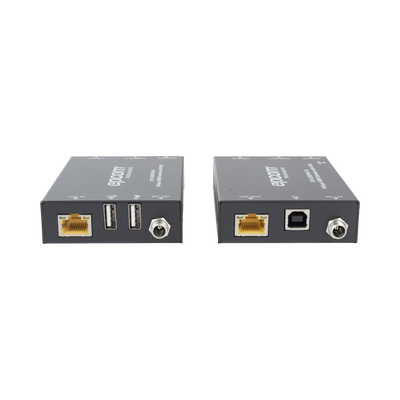 Kit Extensor HDMI con KVM | 70m | 4K2K@60Hz | 4:4:4 |  HDMI2.0b y HDCP 2.2 | Salida de Audio 3.5mm | Admite PoC | Admite USB 1.1