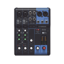 Mezcladora de Audio | 6 Canales | 2 entradas de micro/6 de línea (2 mono + 2 estéreo) | Alimentación Phantom