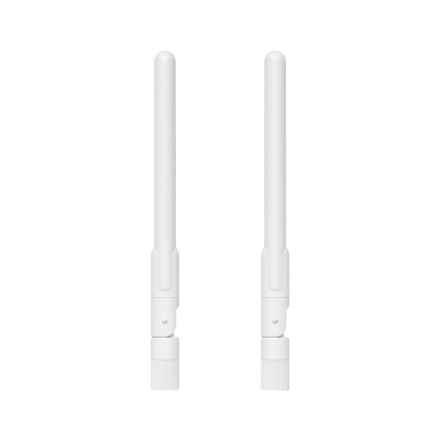 Antenas omnidireccionales y Stand para AP UK-ULTRA (no incluido), incluye 2 antenas dual-band de 3 dBi en 2.4 Ghz y 4 dBi en 5 Ghz