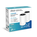 Kit 2 Routers Inalámbricos MESH Interior para Hogar / Doble Banda Wi-Fi 6E AX5400 Mbps / 3 Puerto Gigabit WAN/LAN / 4 Antenas Internas / Administración Mediante la App Deco (iOS, Android) / Protección HomeShield