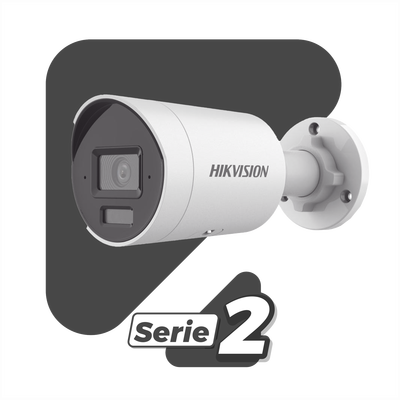 [Dual Light + 2 Micrófonos Integrados] Bala IP 4 Megapixel / Lente 2.8 mm / 40 mts Luz Blanca + 40 mts IR / ACUSENSE / Exterior IP67 / WDR 120 dB / PoE / ONVIF / Micro SD / Metal / ACUSEEK