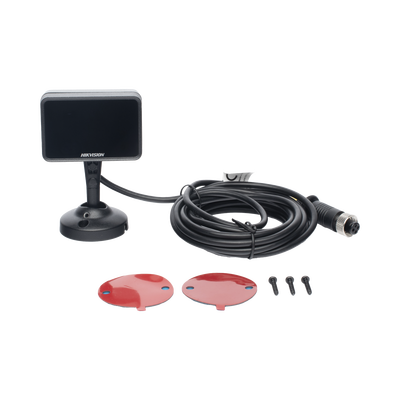 Cámara Movil 720p / Lente 6 mm / Conexión Tipo Aviación / Micrófono Integrado / 3 Mts IR / DBA (Analisis de Comportamiento del Conductor) para Montaje en Vehículo Compatible con DVRs Moviles HIKVISION