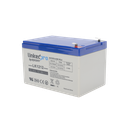Batería de respaldo 12 V 12 Ah AGM | Certificada UL94-HB Resistencia a la flama básica | Especial para Seguridad Electrónica | Vida útil 5 años | Terminales F1  + Adaptador F2
