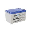 Batería de respaldo 12 V 12 Ah AGM | Certificada UL94-HB Resistencia a la flama básica | Especial para Seguridad Electrónica | Vida útil 5 años | Terminales F1  + Adaptador F2