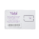 SIM Yobi para dispositivos móviles 3G/4G con recarga de 5GB cada mes durante 1 año de servicio (solo datos)