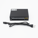 Switch PoE+ no Administrable, Hasta 110 Watts, 8 puertos PoE+ y 2 Uplinks 10/100