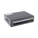 Switch PoE+ no Administrable, Hasta 110 Watts, 8 puertos PoE+ y 2 Uplinks 10/100