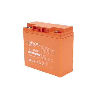 Batería de respaldo 12 V 18 Ah AGM | Certificada UL94-V0 Retardante a la Flama  | Especial para Seguridad Electrónica | Vida útil 5 años | Terminales T1