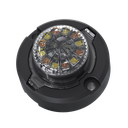 Estrobo Oculto de 12 LED, Brida negra, 12 Vcd, Clara, Lente transparente