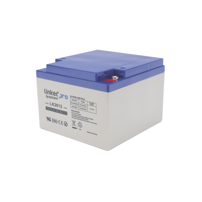 Batería de respaldo 12 V 26 Ah AGM | Certificada UL94-HB Resistencia a la flama básica | Especial para Seguridad Electrónica | Vida útil 5 años | Terminales M5