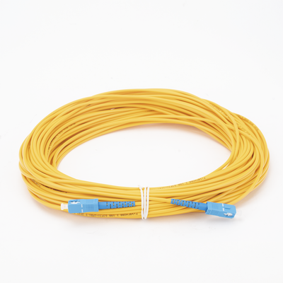Jumper de Fibra Óptica Monomodo SC/UPC-SC/UPC Simplex de 30 Metros (98.43 Pies), 3mm