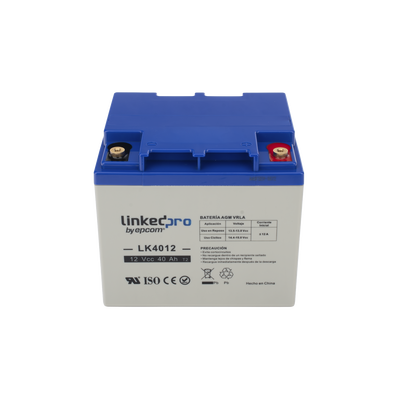Batería 12 V 40 Ah AGM | Especial para Seguridad Electrónica | certificada UL | Vida útil 5 años | Terminales T2