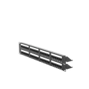 Panel de parcheo de impacto (110) UTP de 48 puertos Cat6, 19in, 2U, con barra para organizar cable